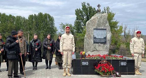 A monument to Stalin's deportees, photo by the press service of the Ketchenersky District of Kalmykia A monument to Stalin's deportees, photo by the press service of the Ketchenersky District of Kalmykia