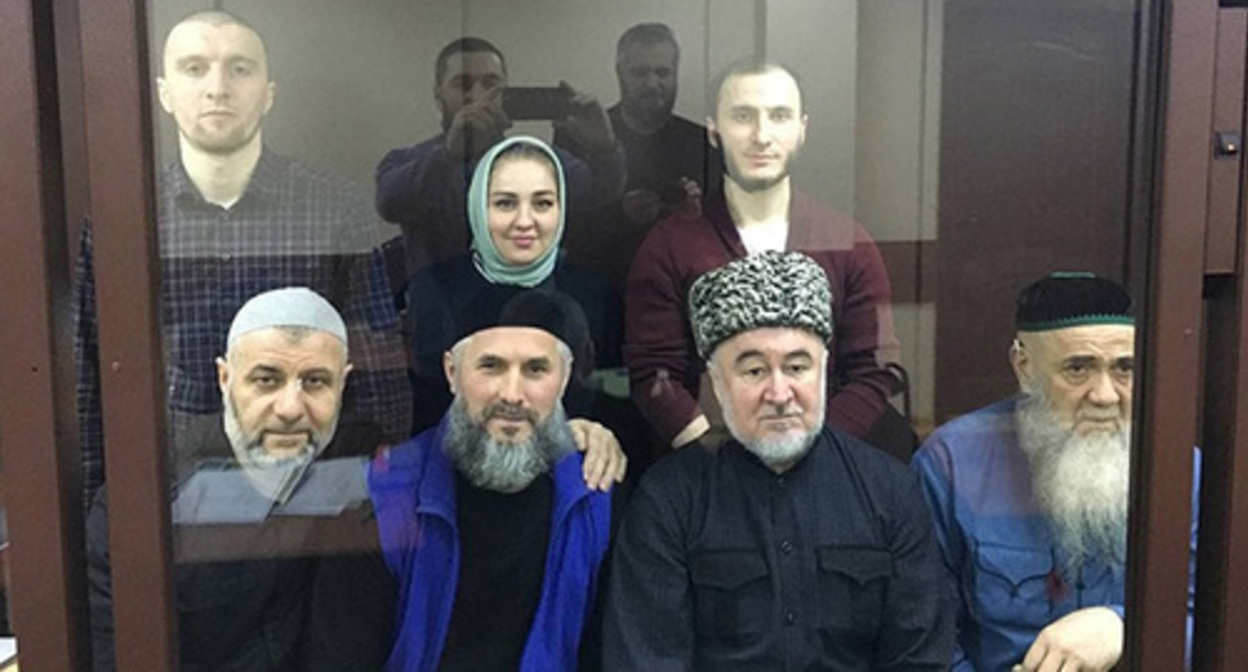 Ingush activists in the courtroom. Photo: www.mashr.org Ingush activists in the courtroom. Photo: www.mashr.org