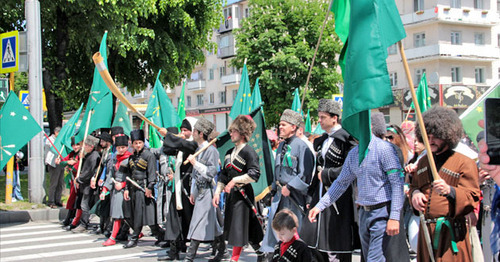 The Circassian Day of Mourning. Nalchik, May 21, 2016. Photo by Lyudmila Maratova for the "Caucasian Knot" The Circassian Day of Mourning. Nalchik, May 21, 2016. Photo by Lyudmila Maratova for the "Caucasian Knot"