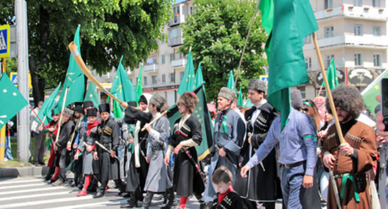 The Circassian Day of Mourning. Nalchik, May 21, 2016. Photo by Lyudmila Maratova for the "Caucasian Knot" The Circassian Day of Mourning. Nalchik, May 21, 2016. Photo by Lyudmila Maratova for the "Caucasian Knot"