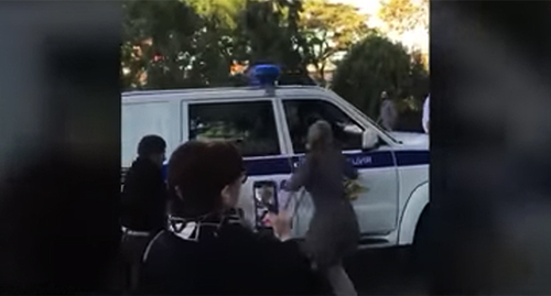 Women are trying to prevent detainees from being taken away at a rally against mobilization. Makhachkala, September 2022. Screenshot of the video by the "Caucasian Knot" https://www.youtube.com/watch?v=bCBMViHbxGI Women are trying to prevent detainees from being taken away at a rally against mobilization. Makhachkala, September 2022. Screenshot of the video by the "Caucasian Knot" https://www.youtube.com/watch?v=bCBMViHbxGI