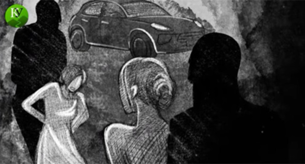 A domestic violence scene. Screenshot of the animated video by the "Caucasian Knot" https://www.youtube.com/watch?v=cyf1GcxSt48" A domestic violence scene. Screenshot of the animated video by the "Caucasian Knot" https://www.youtube.com/watch?v=cyf1GcxSt48"