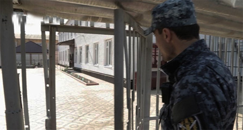 A detention facility. Photo: Chechen state radio and television company Grozny A detention facility. Photo: Chechen state radio and television company Grozny