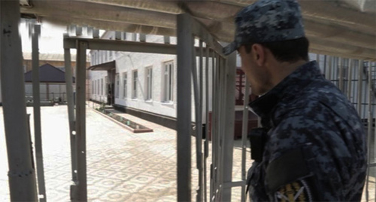 A detention facility. Photo: Chechen state radio and television company Grozny A detention facility. Photo: Chechen state radio and television company Grozny
