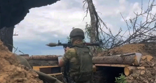 The special military operation in Ukraine. Screenshot of the video https://z.mil.ru/ The special military operation in Ukraine. Screenshot of the video https://z.mil.ru/
