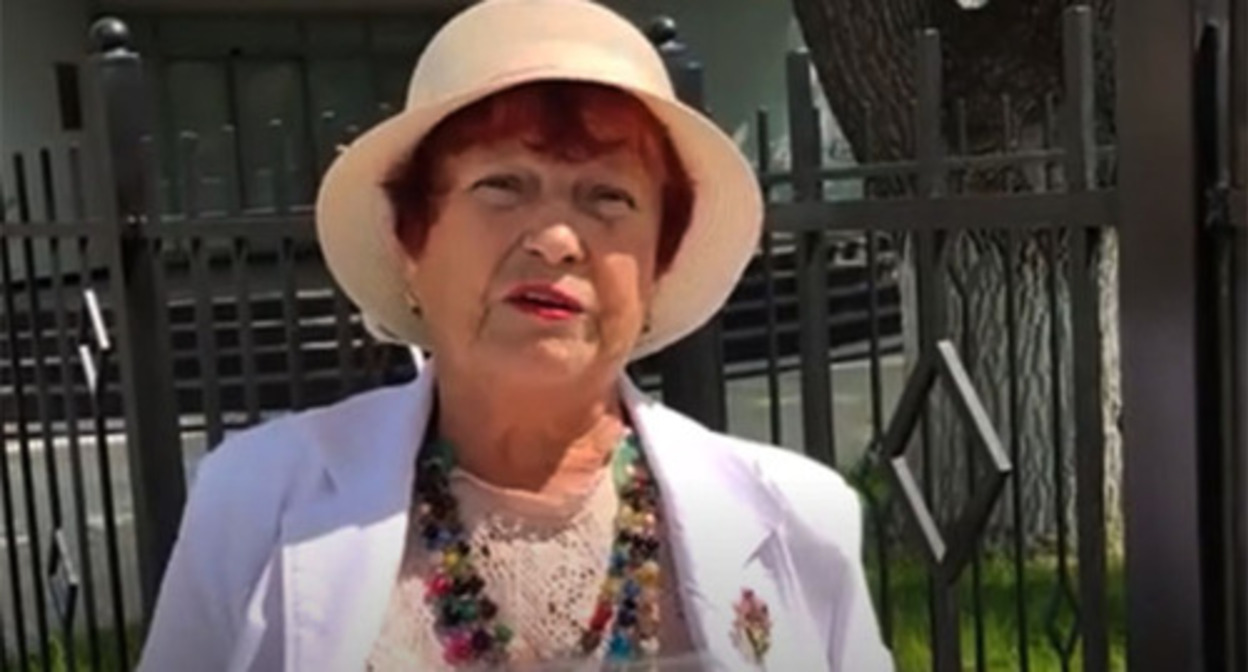 Valentina Velichkina. Screenshot of the video https://www.youtube.com/watch?v=o45n7reaAdM Valentina Velichkina. Screenshot of the video https://www.youtube.com/watch?v=o45n7reaAdM
