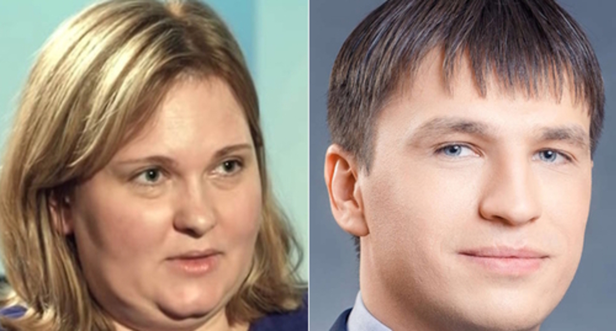 Elena Milashina, Alexander Nemov. Screenshot of the video https://t.me/polniypc, collage by the "Caucasian Knot" Elena Milashina, Alexander Nemov. Screenshot of the video https://t.me/polniypc, collage by the "Caucasian Knot"