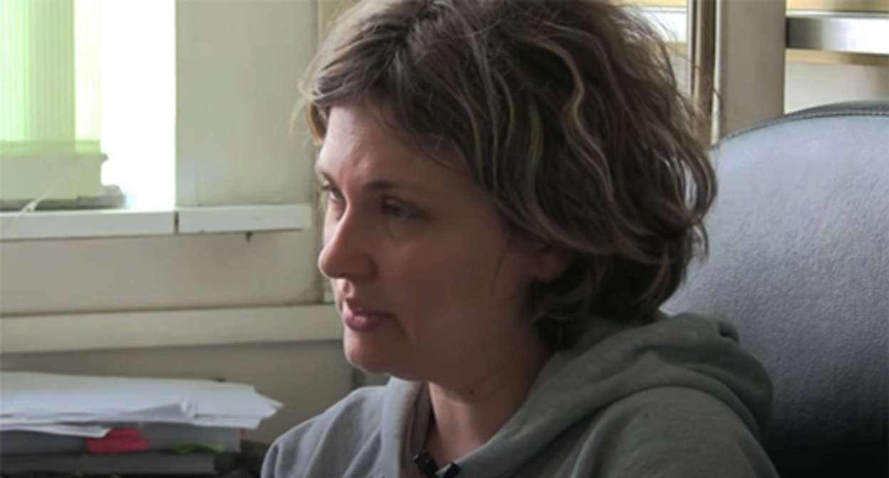 Elena Milashina. Screenshot of the video https://www.youtube.com/watch?v=BqB1Tjy_tWc Elena Milashina. Screenshot of the video https://www.youtube.com/watch?v=BqB1Tjy_tWc