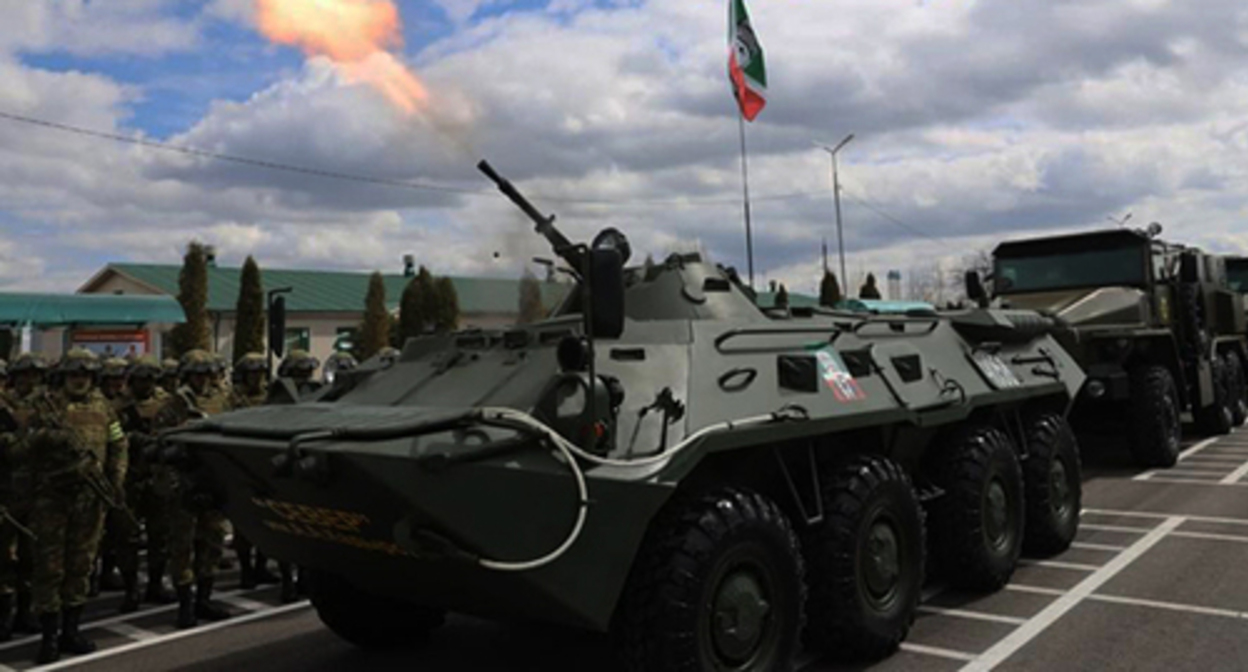 Heavy military vehicles. Photo https://www.grozny-inform.ru Heavy military vehicles. Photo https://www.grozny-inform.ru