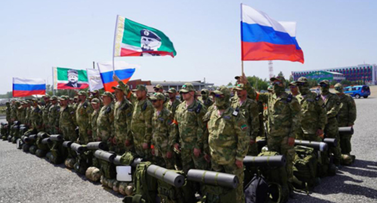 Volunteers from Chechnya before the dispatch to Ukraine. Photo: Shamil Maziev / IA "Grozny Inform" Volunteers from Chechnya before the dispatch to Ukraine. Photo: Shamil Maziev / IA "Grozny Inform"