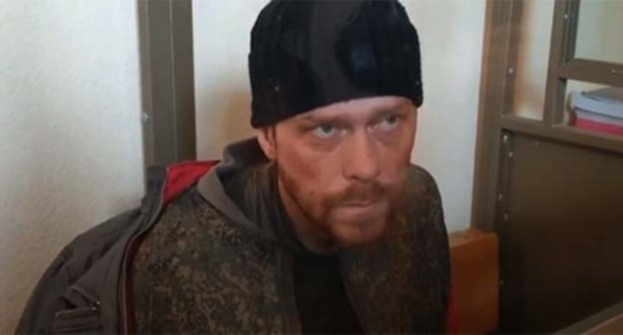 Pavel Nikolin, suspected of shelling law enforcers in the city of Novoshakhtinsk. Screenshot of the video https://www.kommersant.ru/doc/5708912 Pavel Nikolin, suspected of shelling law enforcers in the city of Novoshakhtinsk. Screenshot of the video https://www.kommersant.ru/doc/5708912