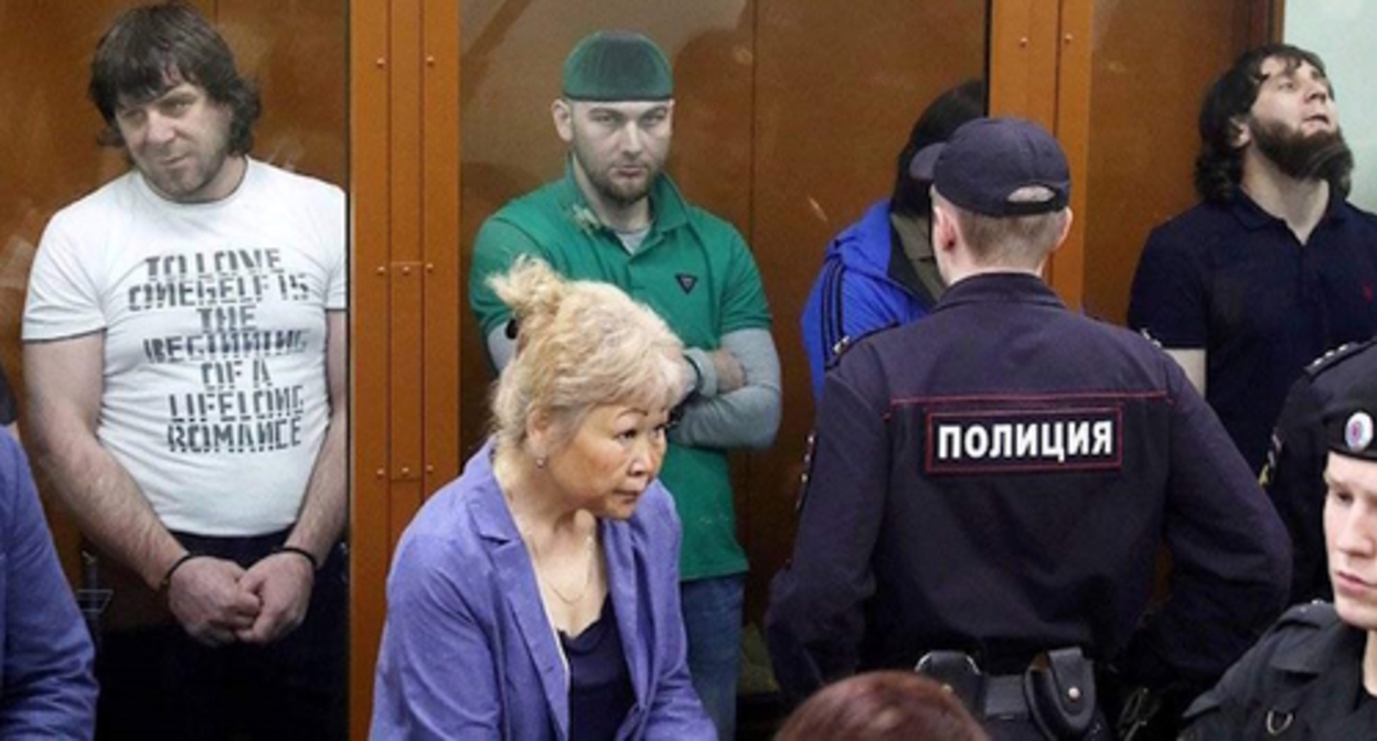 The trial in the Nemtsov murder case, screenshot of the video by the NTV https://www.ntv.ru/video/1444346 The trial in the Nemtsov murder case, screenshot of the video by the NTV https://www.ntv.ru/video/1444346