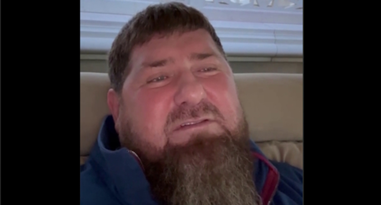 Screenshot of the video posted on the Telegram channel https://t.me/RKadyrov_95/3859 Screenshot of the video posted on the Telegram channel https://t.me/RKadyrov_95/3859