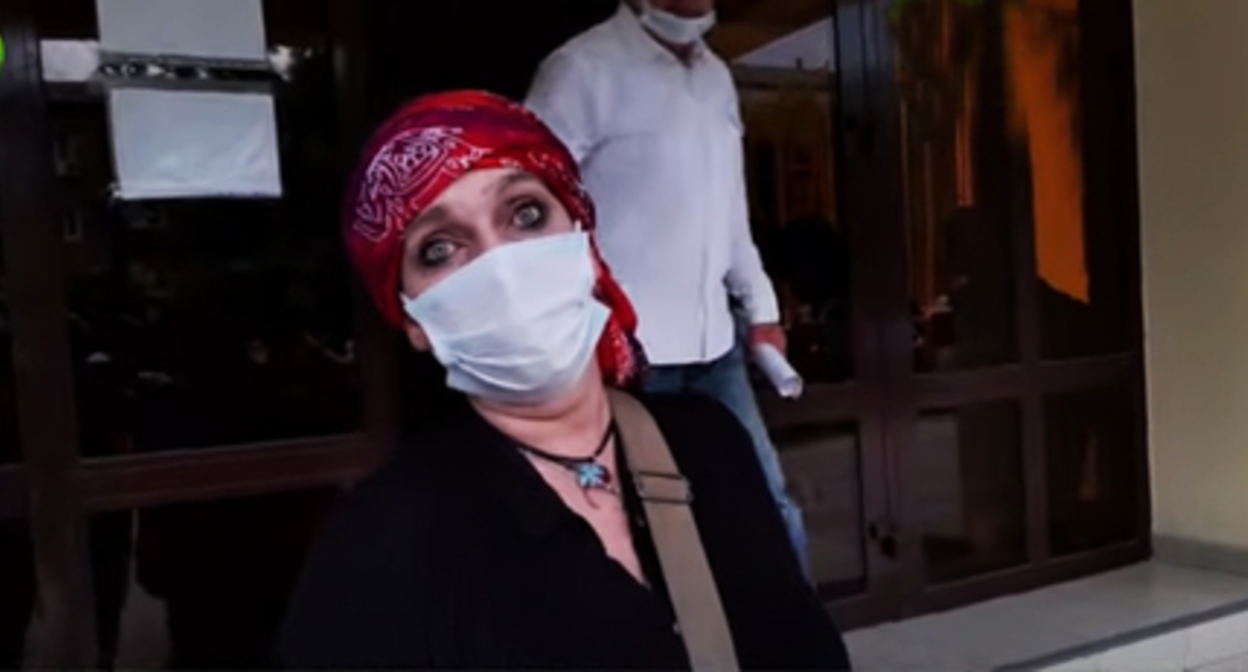 Svetlana Anokhina. Screenshot of the video by the "Caucasian Knot" https://www.youtube.com/watch?v=Bwbrt69oPpo Svetlana Anokhina. Screenshot of the video by the "Caucasian Knot" https://www.youtube.com/watch?v=Bwbrt69oPpo