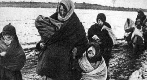 Deportation of the Chechens and Ingush. Screenshot of the video by the user vainakh38 https://www.youtube.com/watch?v=DKmb-WX0OI0 Deportation of the Chechens and Ingush. Screenshot of the video by the user vainakh38 https://www.youtube.com/watch?v=DKmb-WX0OI0