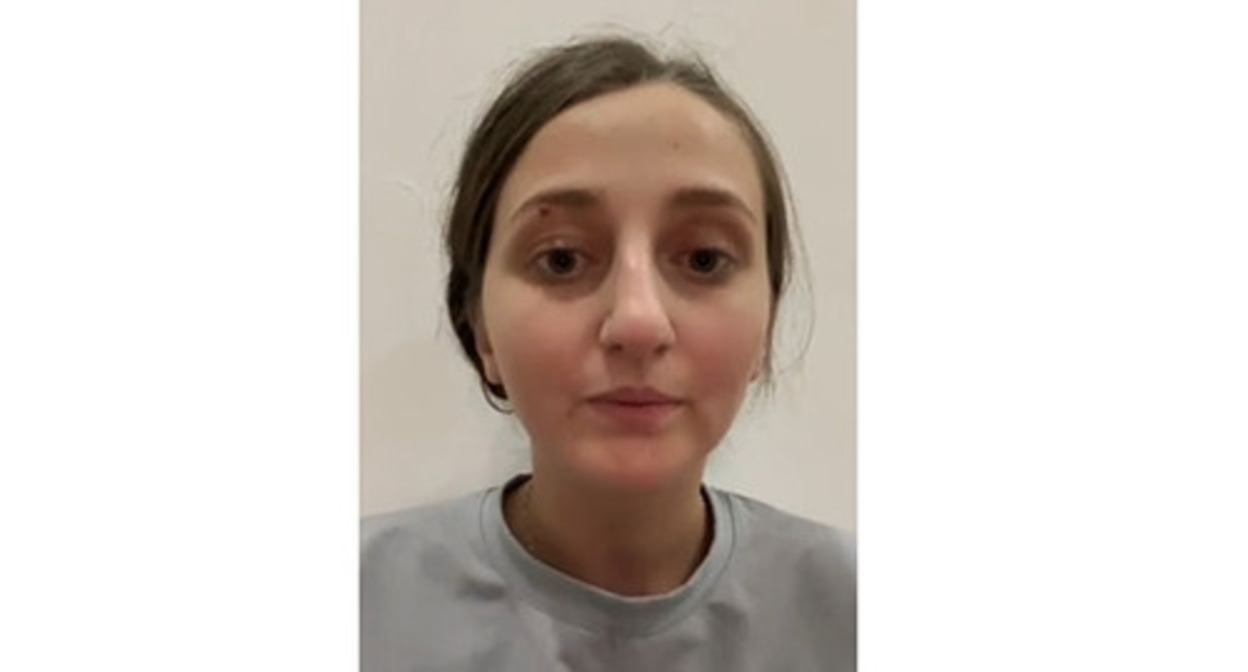 Fatima Zurabova. Screenshot of the video https://t.me/chertamedia/4972 Fatima Zurabova. Screenshot of the video https://t.me/chertamedia/4972