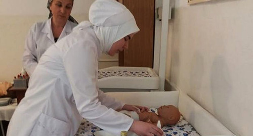 A female student wearing a hijab. Photo: Ingush Medical College named after Asiyat Tutaeva, http://ingmedcolledge.ru/ A female student wearing a hijab. Photo: Ingush Medical College named after Asiyat Tutaeva, http://ingmedcolledge.ru/