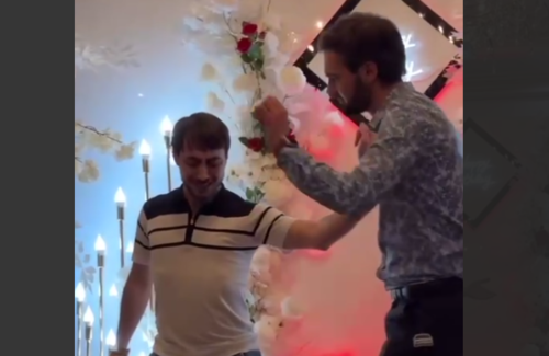 Two young men dancing. Screenshot of the video posted in the “Echo of Dagestan” Telegram channel on December 28, 2023 https://t.me/echo_dagestan/2327 Two young men dancing. Screenshot of the video posted in the “Echo of Dagestan” Telegram channel on December 28, 2023 https://t.me/echo_dagestan/2327
