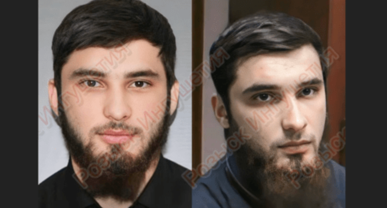 Zelimkhan Tsuroev. Screenshot of the photo posted on the Telegram channel "Wanted Ingushetia" on February 2, 2024 https://t.me/rozyskRI/15122 Zelimkhan Tsuroev. Screenshot of the photo posted on the Telegram channel "Wanted Ingushetia" on February 2, 2024 https://t.me/rozyskRI/15122