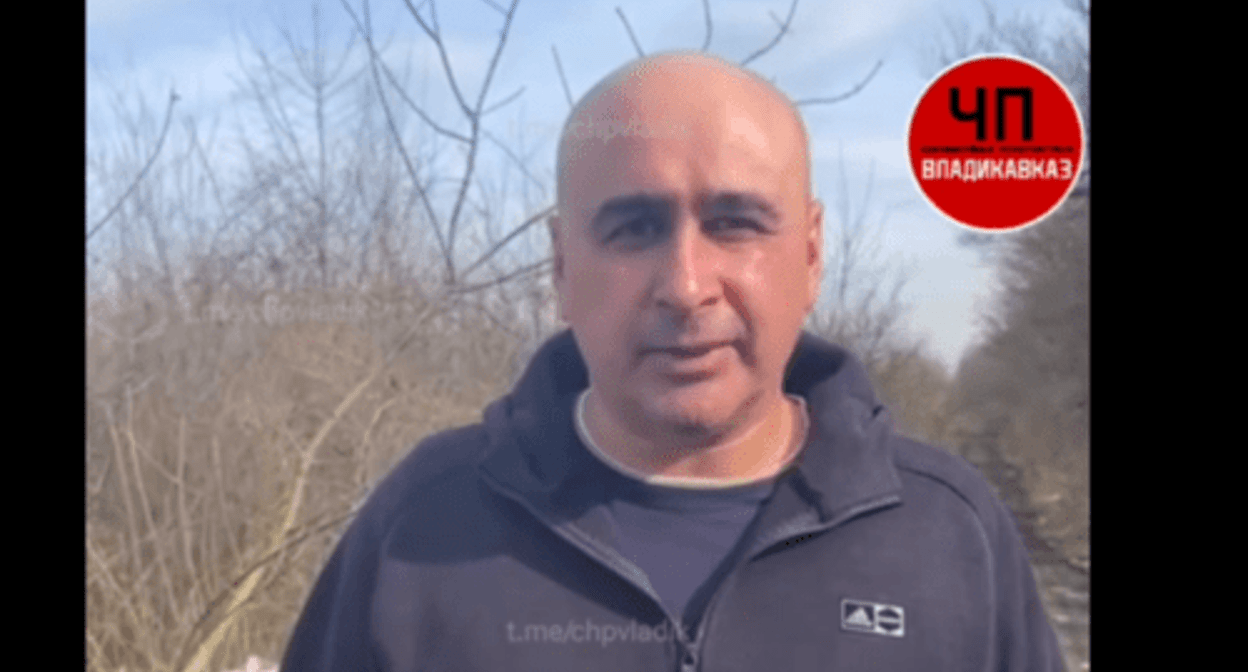 Apologies for a party. Screenshot of a video posted by the "ChP Vladikavkaz" Telegram channel on February 13, 2024 https://t.me/chpvladik/21399 Apologies for a party. Screenshot of a video posted by the "ChP Vladikavkaz" Telegram channel on February 13, 2024 https://t.me/chpvladik/21399