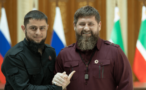 Akhmed Dudaev and Ramzan Kadyrov. Screenshot of the photo posted on Dudaev's Telegram channel on December 9, 2023 https://t.me/akhmeddudaev/2627 Akhmed Dudaev and Ramzan Kadyrov. Screenshot of the photo posted on Dudaev's Telegram channel on December 9, 2023 https://t.me/akhmeddudaev/2627