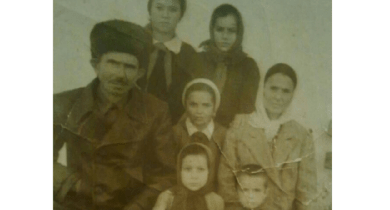 Usam's family was deported. Photo from the website of the Norwegian Helsinki Committee https://www.nhc.no/en/80-years-since-the-mass-deportations-of-the-chechens-and-ingush/ Usam's family was deported. Photo from the website of the Norwegian Helsinki Committee https://www.nhc.no/en/80-years-since-the-mass-deportations-of-the-chechens-and-ingush/