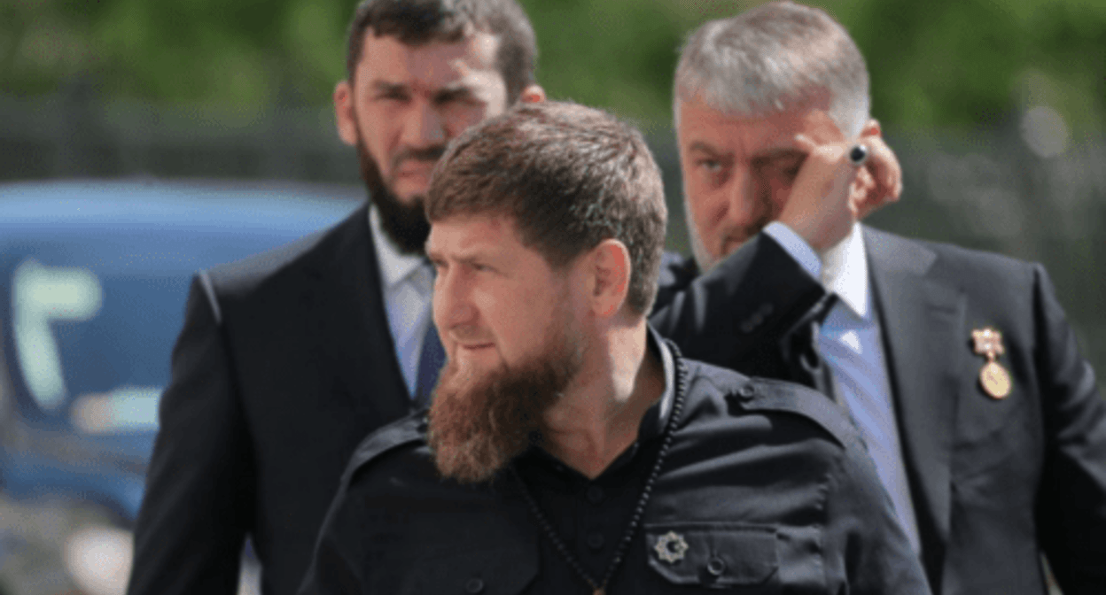 Ramzan Kadyrov, Magomed Daudov, Adam Delimkhanov. Screenshot of the photo posted on the Telegram channel of the head of Chechnya, https://t.me/RKadyrov_95/1181 Ramzan Kadyrov, Magomed Daudov, Adam Delimkhanov. Screenshot of the photo posted on the Telegram channel of the head of Chechnya, https://t.me/RKadyrov_95/1181