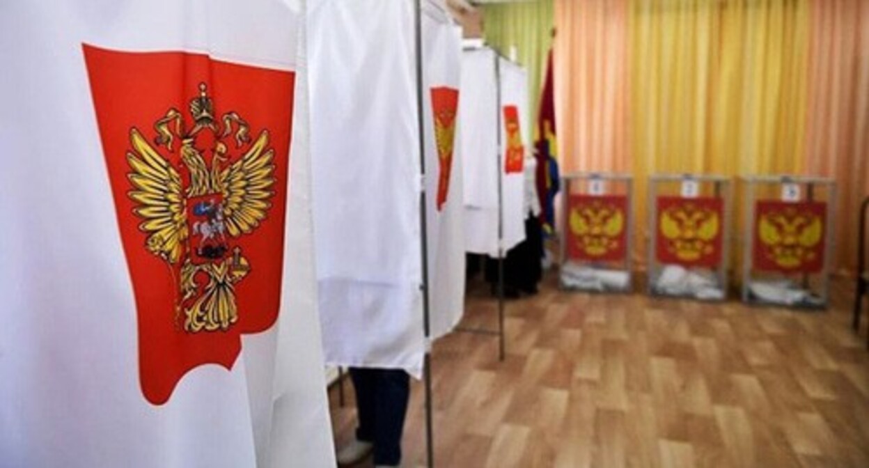 At a polling station. Photo: admkrai.krasnodar.ru At a polling station. Photo: admkrai.krasnodar.ru
