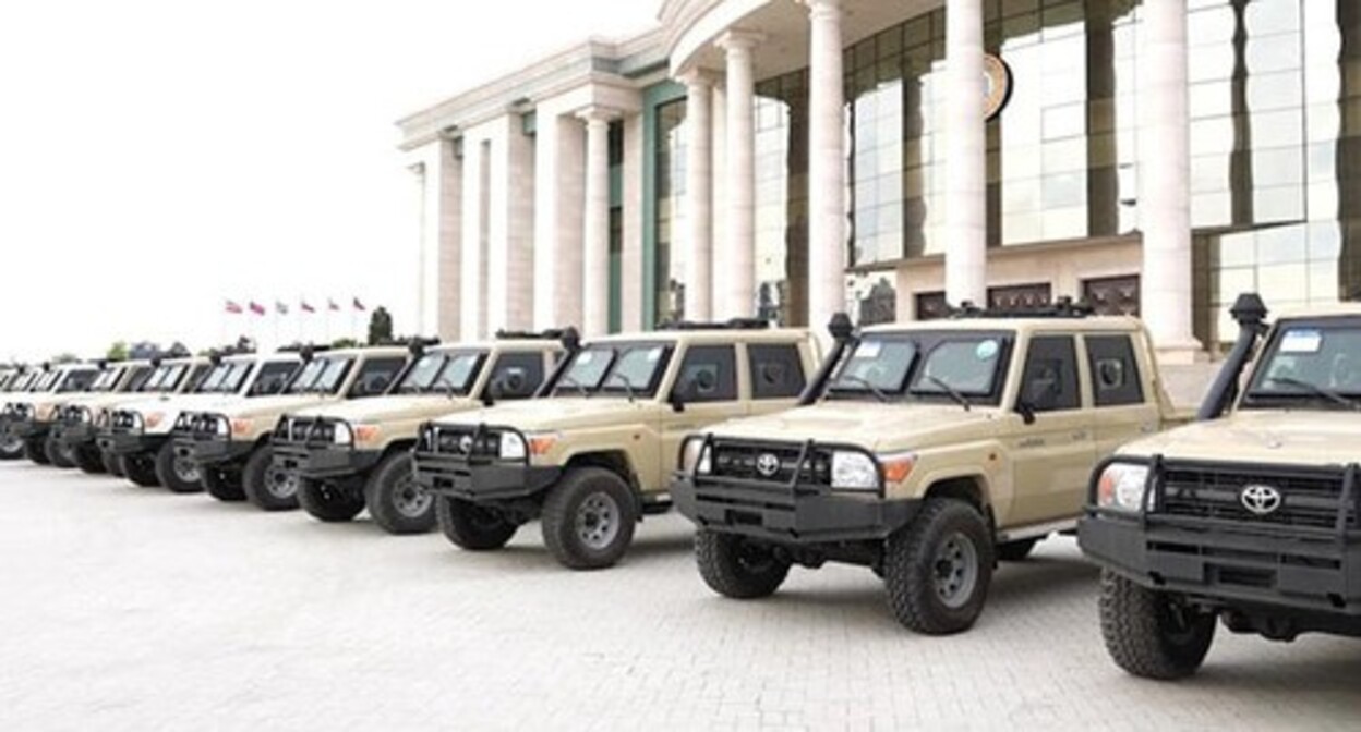Buying armoured foreign made cars for Chechen fighters. Photo: Grozny Inform https://www.grozny-inform.ru/news/svo/160732/ Buying armoured foreign made cars for Chechen fighters. Photo: Grozny Inform https://www.grozny-inform.ru/news/svo/160732/