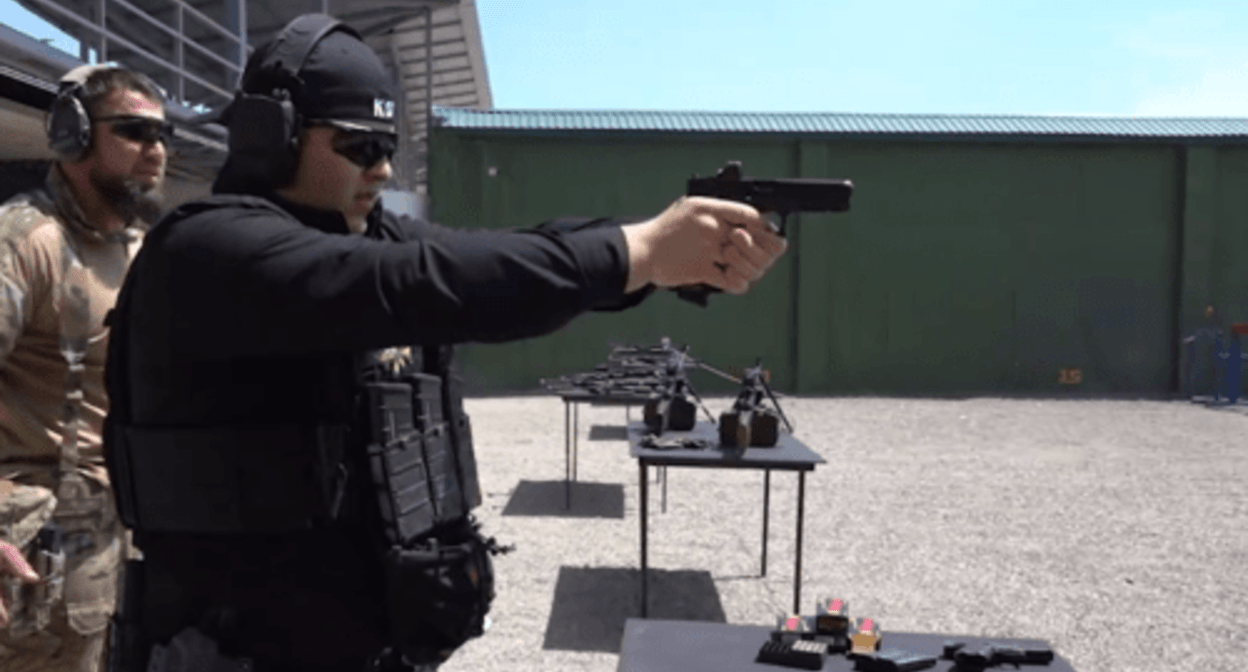 Adam Kadyrov shooting at the Russian Special Forces University. Screenshot of the video posted on Ramzan Kadyrov's Telegram channel on May 11, 2024 https://t.me/RKadyrov_95/4764 Adam Kadyrov shooting at the Russian Special Forces University. Screenshot of the video posted on Ramzan Kadyrov's Telegram channel on May 11, 2024 https://t.me/RKadyrov_95/4764