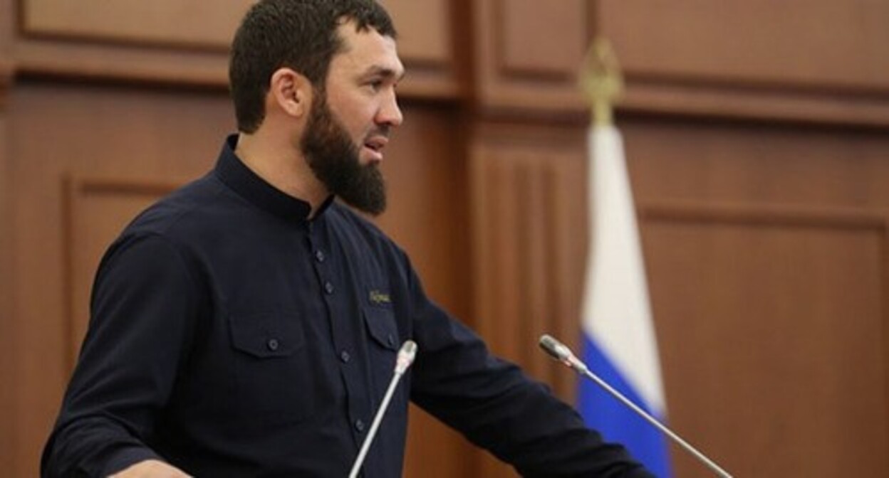Magomed Daudov. Photo: Chechen Television and Radio Company "Grozny" https://grozny.tv/news/politics/61651 Magomed Daudov. Photo: Chechen Television and Radio Company "Grozny" https://grozny.tv/news/politics/61651