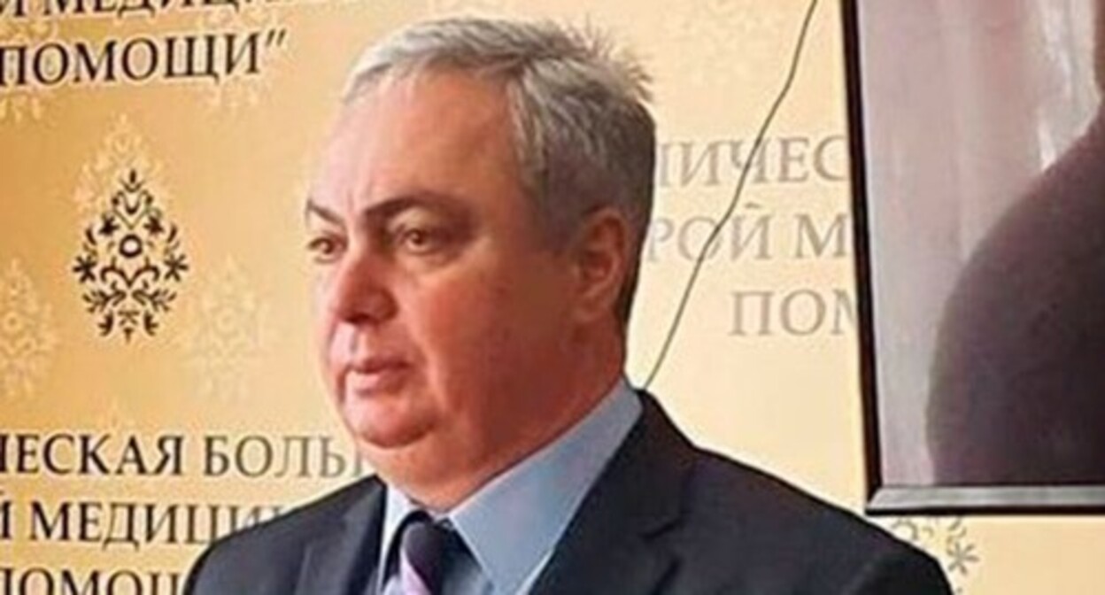 Vladimir Pliev, the former head physician of the Republican Clinical Emergency Hospital in Vladikavkaz. Screenshot of a video by "Gorodovoy" TV channel https://www.youtube.com/watch?v=1jDs7NhGgsQ Vladimir Pliev, the former head physician of the Republican Clinical Emergency Hospital in Vladikavkaz. Screenshot of a video by "Gorodovoy" TV channel https://www.youtube.com/watch?v=1jDs7NhGgsQ