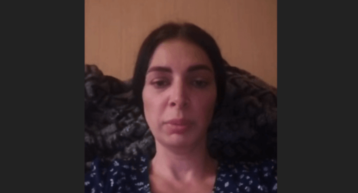 Maria Smelaya. Screenshot of the video posted on the Telegram channel of the “Caucasus Without a Mother” project on June 2, 2024 https://t.me/heda_media/1009 Maria Smelaya. Screenshot of the video posted on the Telegram channel of the “Caucasus Without a Mother” project on June 2, 2024 https://t.me/heda_media/1009
