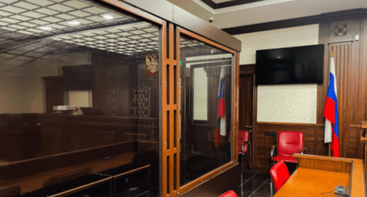 A courtroom at the Southern District Military Court. Screenshot of the photo posted on the court's Telegram channel on June 19, 2024 https://t.me/uovs_info/730 A courtroom at the Southern District Military Court. Screenshot of the photo posted on the court's Telegram channel on June 19, 2024 https://t.me/uovs_info/730