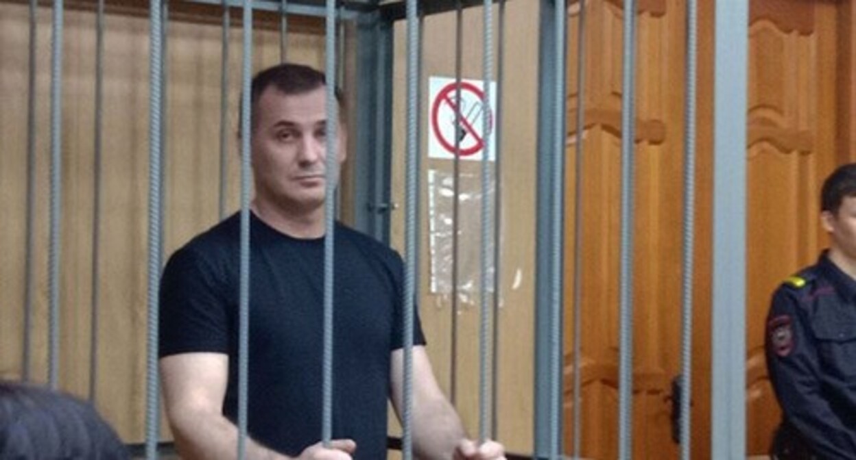 Igor Nagavkin in a courtroom. Photo: SOTAvision // Vyacheslav Lemkus Igor Nagavkin in a courtroom. Photo: SOTAvision // Vyacheslav Lemkus