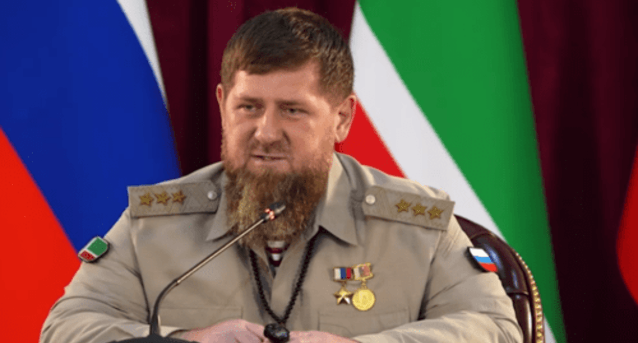 Ramzan Kadyrov at a meeting with law enforcers. Screenshot of a video posted on his Telegram channel on June 25, 2024 https://t.me/RKadyrov_95/4869 Ramzan Kadyrov at a meeting with law enforcers. Screenshot of a video posted on his Telegram channel on June 25, 2024 https://t.me/RKadyrov_95/4869
