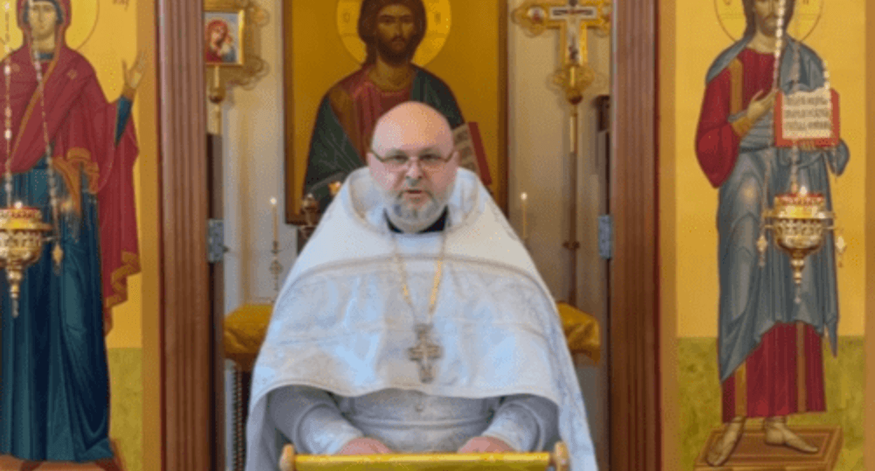 Archpriest Andrei Drugai. Screenshot of a video posted on Andrei Kuraev's Livejournal on June 25, 2024 https://diak-kuraev.livejournal.com/4563502.html Archpriest Andrei Drugai. Screenshot of a video posted on Andrei Kuraev's Livejournal on June 25, 2024 https://diak-kuraev.livejournal.com/4563502.html