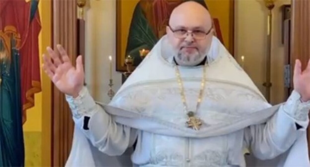 Archpriest Andrei Drugai. Screenshot of a video posted on Andrei Kuraev's LiveJournal on June 25, 2024 https://diak-kuraev.livejournal.com/4563502.html Archpriest Andrei Drugai. Screenshot of a video posted on Andrei Kuraev's LiveJournal on June 25, 2024 https://diak-kuraev.livejournal.com/4563502.html