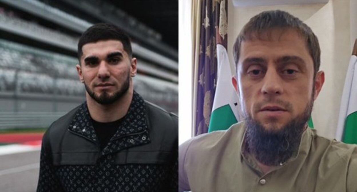 Askhab Tamaev (left) and Akhmed Dudaev. Collage by the "Caucasian Knot" Askhab Tamaev (left) and Akhmed Dudaev. Collage by the "Caucasian Knot"