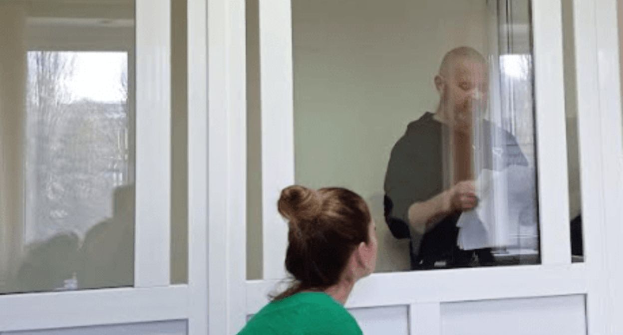Sergey Legkobitov in a court. Photo by the "Caucasian Knot" correspondent Sergey Legkobitov in a court. Photo by the "Caucasian Knot" correspondent