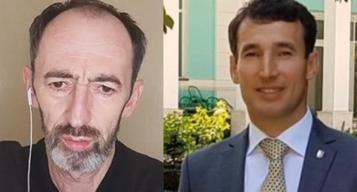 Aslan Naptugov, screenshot of a video posted on Naptugov's page on Facebook (the activities of the Meta Company, owning Facebook, are banned in Russia) https://www.facebook.com/naptugov/videos/989663278304020 Oleko Kuzhev, screenshot of a video posted on the YouTube channel "Svoboda Slova" (Freedom of Speech) https://www.youtube.com/watch?v=irhCTyyDvk8 Collage by the "Caucasian Knot" Aslan Naptugov, screenshot of a video posted on Naptugov's page on Facebook (the activities of the Meta Company, owning Facebook, are banned in Russia) https://www.facebook.com/naptugov/videos/989663278304020 Oleko Kuzhev, screenshot of a video posted on the YouTube channel "Svoboda Slova" (Freedom of Speech) https://www.youtube.com/watch?v=irhCTyyDvk8 Collage by the "Caucasian Knot"