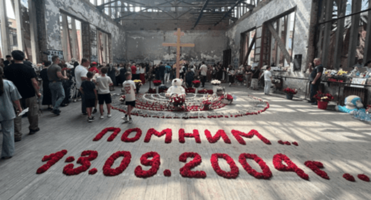 The former gym in the Beslan School No. 1. Photo by the "Caucasian Knot" correspondent The former gym in the Beslan School No. 1. Photo by the "Caucasian Knot" correspondent