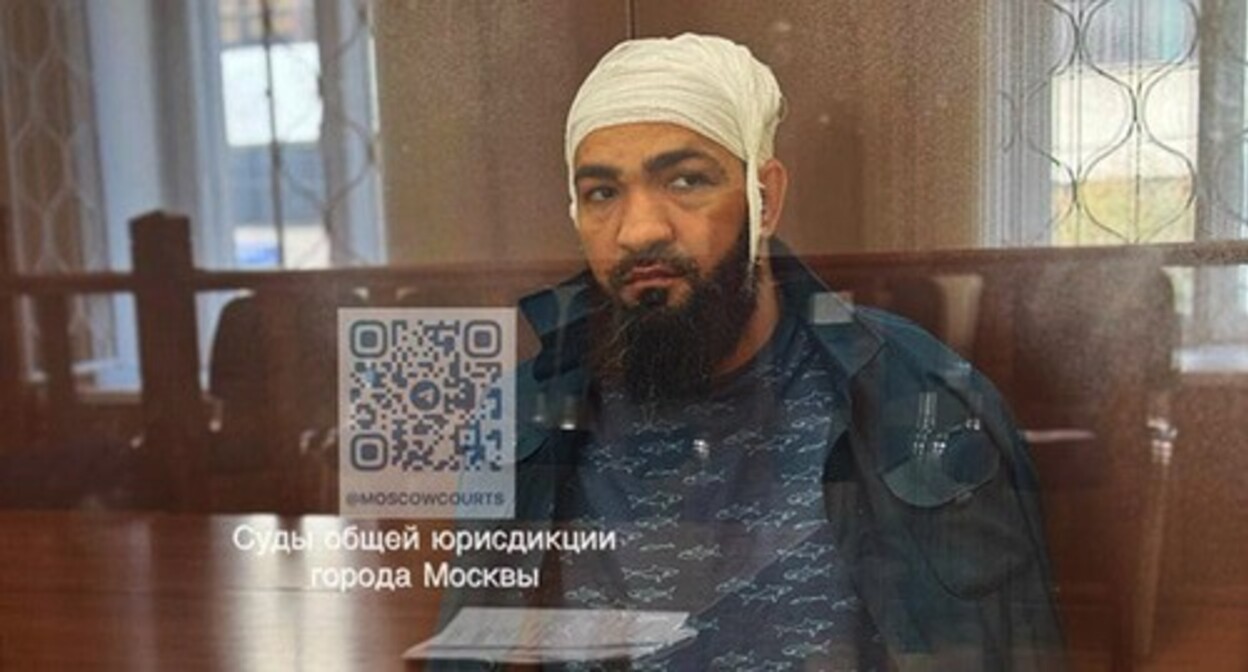 Umar Chichaev in a courtroom. Photo: Telegram channel of the courts of general jurisdiction for Moscow https://t.me/moscowcourts/4667 Umar Chichaev in a courtroom. Photo: Telegram channel of the courts of general jurisdiction for Moscow https://t.me/moscowcourts/4667