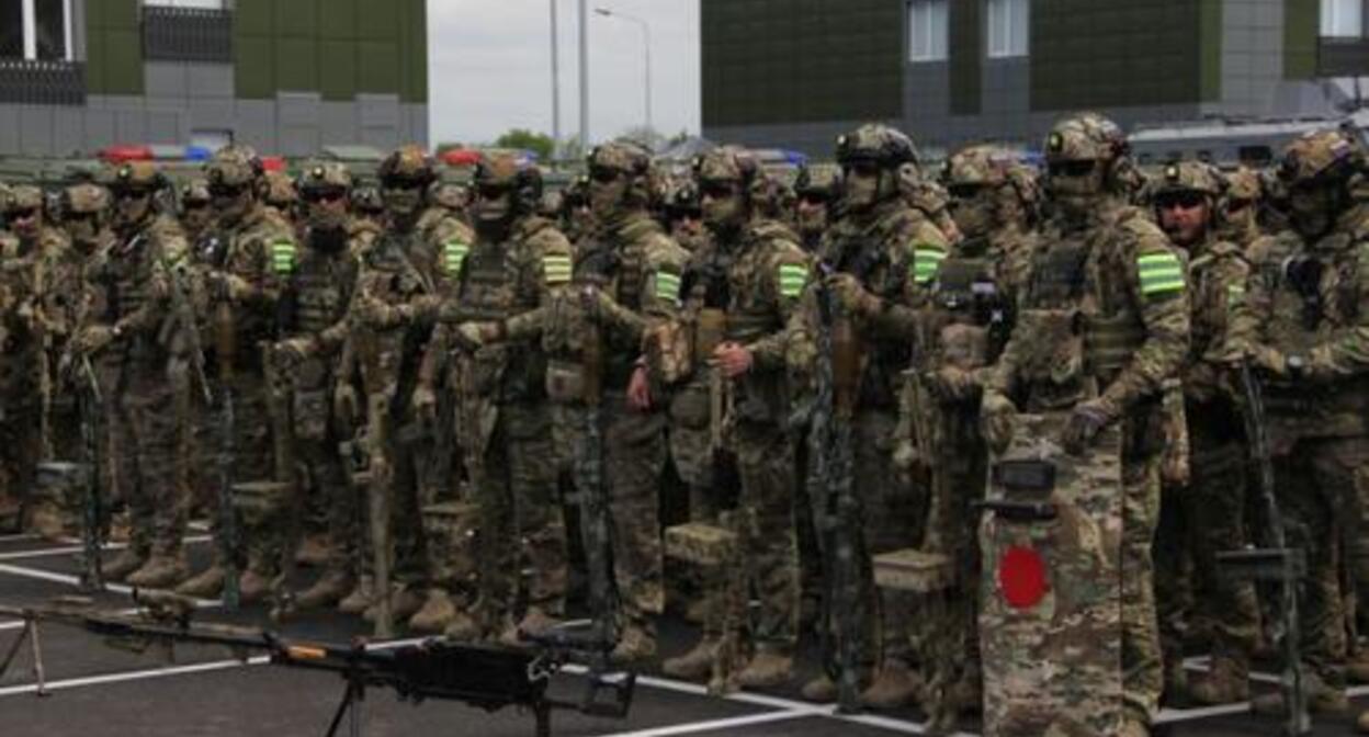 Fighters of the "Akhmat" Chechen special unit. Photo: Grozny Inform https://www.grozny-inform.ru/ Fighters of the "Akhmat" Chechen special unit. Photo: Grozny Inform https://www.grozny-inform.ru/