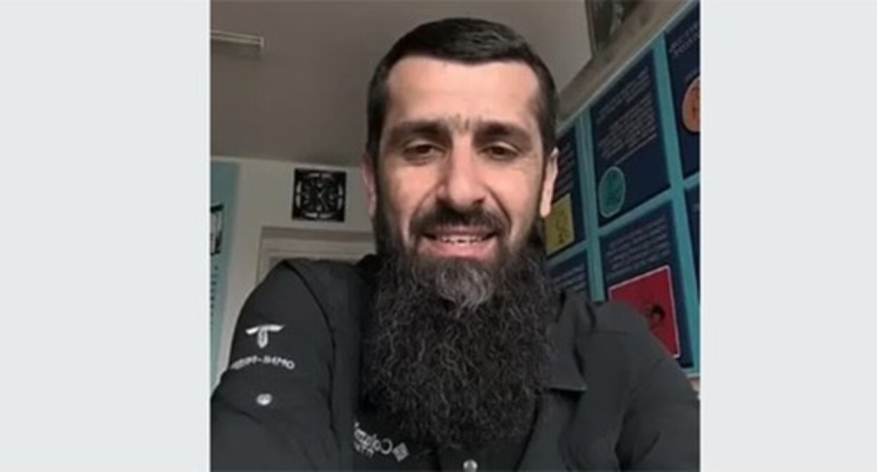 Mansur Zhabrailov. Screenshot of a video posted on the "VKontakte" social network https://vk.com/wall-163061027_6156524 Mansur Zhabrailov. Screenshot of a video posted on the "VKontakte" social network https://vk.com/wall-163061027_6156524