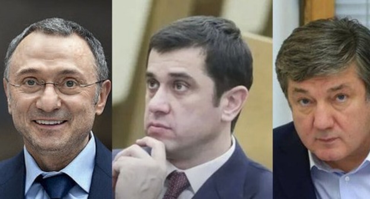 Suleiman Kerimov, Bekkhan Barakhoev, Rizvan Kurbanov (left to right). Collage by the "Caucasian Knot". Photos: https://bashkortostan.er.ru/, https://www.forbes.ru/profile/suleiman-kerimov, https://fortanga.org/ Suleiman Kerimov, Bekkhan Barakhoev, Rizvan Kurbanov (left to right). Collage by the "Caucasian Knot". Photos: https://bashkortostan.er.ru/, https://www.forbes.ru/profile/suleiman-kerimov, https://fortanga.org/