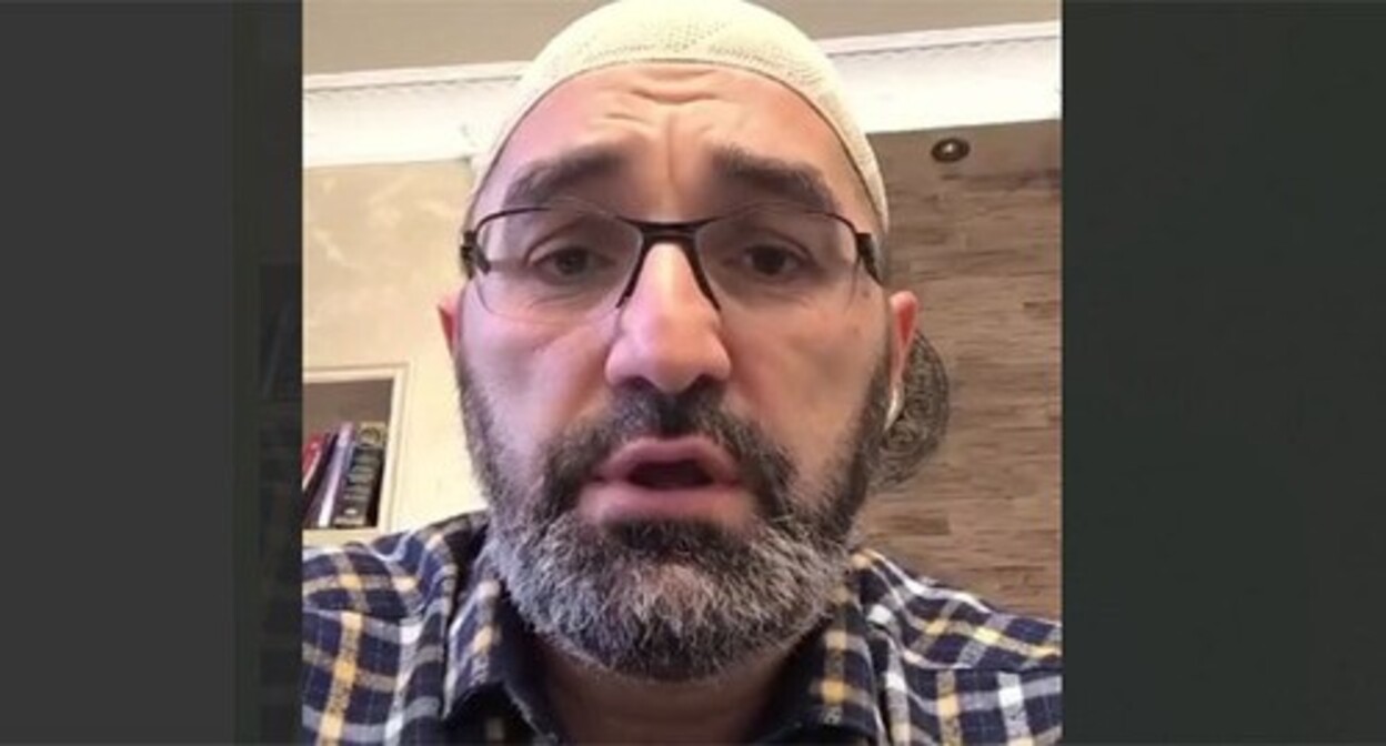 Akhmed Tangiev's video appeal. Screenshot of a video posted on the Telegram channel of the Ministry for National Policy and Religious Affairs of the Republic of Ingushetia on October 10, 2024 Akhmed Tangiev's video appeal. Screenshot of a video posted on the Telegram channel of the Ministry for National Policy and Religious Affairs of the Republic of Ingushetia on October 10, 2024
