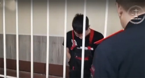 Marat Abdyushev. Screenshot of a video posted on October 28, 2024 https://utyug.info/new/marata-abdyusheva-napavshego-na-pps-v-krasnodare-otpravili-v-sizo-52725/ Marat Abdyushev. Screenshot of a video posted on October 28, 2024 https://utyug.info/new/marata-abdyusheva-napavshego-na-pps-v-krasnodare-otpravili-v-sizo-52725/