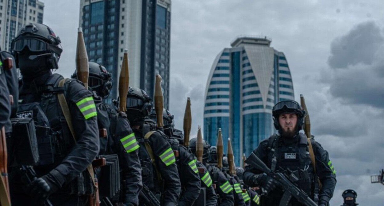 Law enforcers in Chechnya. Photo: Shamil Maziev / Grozny Inform Law enforcers in Chechnya. Photo: Shamil Maziev / Grozny Inform