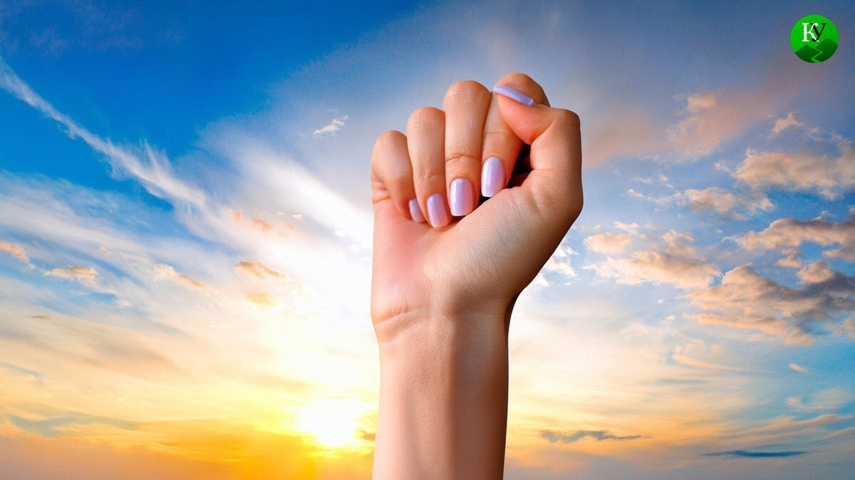 A woman's hand as a sign of solidarity. Picture made in Photoshop by the "Caucasian Knot" A woman's hand as a sign of solidarity. Picture made in Photoshop by the "Caucasian Knot"